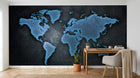 Design SK0525 — Papier peint Carte du Monde — Novomur