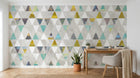 Design SK0624 — Papier peint Géométrique Triangles et Losanges - Collection 2 — Novomur