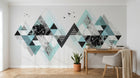Design SK0638 — Papier peint Géométrique Triangles et Losanges - Collection 2 — Novomur