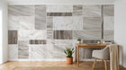 Design SK0647 — Papier peint Marbre Géométrique — Novomur