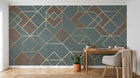 Design SK0699 — Papier peint Géométrique Triangles et Losanges - Collection 1 — Novomur