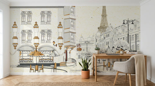 Design SK0794 — Papier peint Architecture et Villes — Novomur