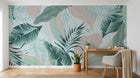 Design SK0817 — Papier peint Palmier Tropical Vert - Collection 2 — Novomur