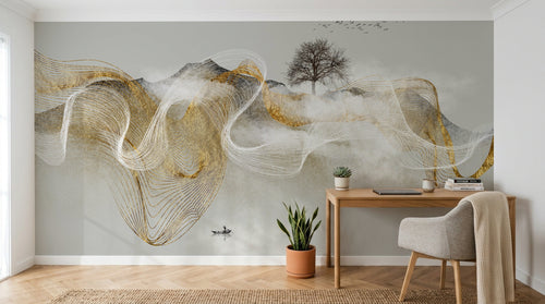 Design SK0843 — Papier peint Arbres Décoratifs — Novomur