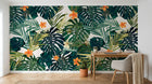 Design SK0856 — Papier peint Palmier Tropical Pop Art Vif — Novomur