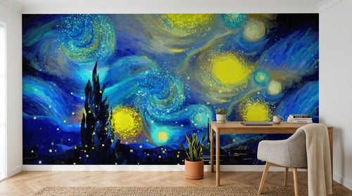 Design SL0183 — Papier peint Galaxie Réaliste — Novomur