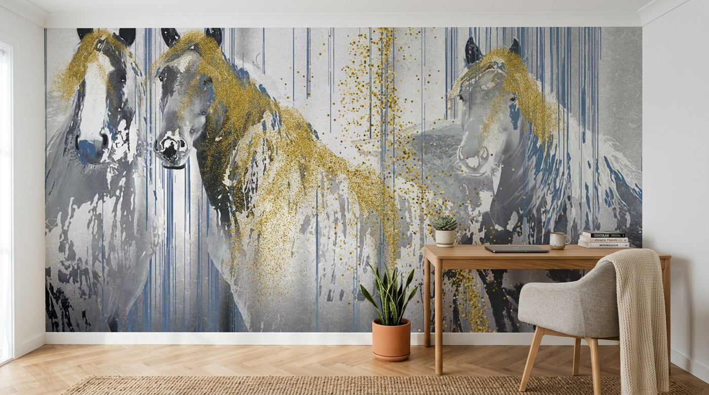 Design SL0636 — Papier peint Chevaux — Novomur