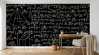 Design SL0655 — Papier peint Tableau Noir Mathématiques — Novomur