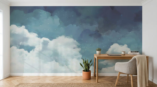 Design ZX0660 — Papier peint Ciel Nocturne Enfant - Collection 2 — Novomur