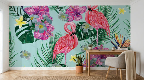 Design ZX0769 — Papier peint Palmier Tropical & Jungle Dense — Novomur
