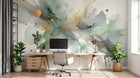 Design A0035 — Papier peint Coups de Pinceau et Aquarelle Libre — Novomur