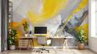 Design A0127 — Papier peint Coups de Pinceau et Aquarelle Libre — Novomur