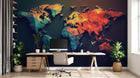 Papier peint Carte du Monde - Sur mesure - Design A0581