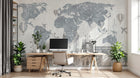 Design C0977 — Papier peint Carte du Monde — Novomur