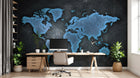 Design SK0525 — Papier peint Carte du Monde — Novomur