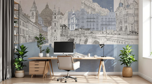 Design SL0603 — Papier peint Architecture et Villes — Novomur