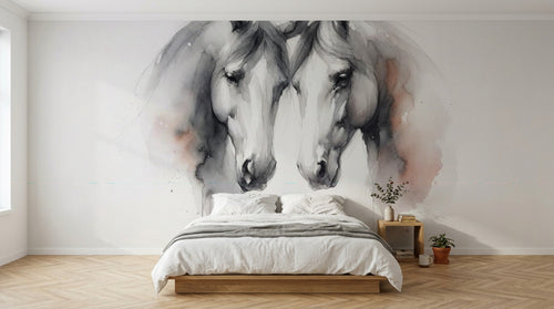 Design A0043 — Papier peint Chevaux — Novomur