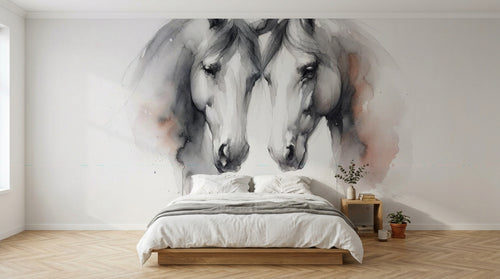 Design A0043 — Papier peint Chevaux — Novomur