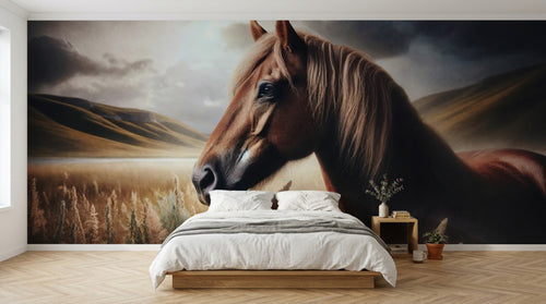 Design A0117 — Papier peint Chevaux — Novomur