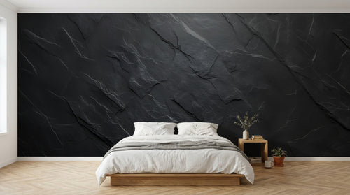 Design A0172 — Papier peint Marbre Noir et Or Luxe - Collection 1 — Novomur