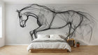 Design A0208 — Papier peint Chevaux — Novomur