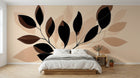 Design A0512 — Papier peint Botanique Feuilles Sombres — Novomur