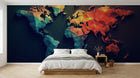 Design A0581 — Papier peint Carte du Monde — Novomur