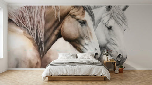 Design A0655 — Papier peint Chevaux — Novomur