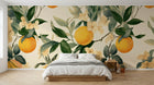 Papier peint Fruits Agrumes Beige - Sur mesure - Design A0746
