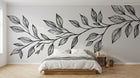 Design A0816 — Papier peint Botanique Feuilles Sombres — Novomur