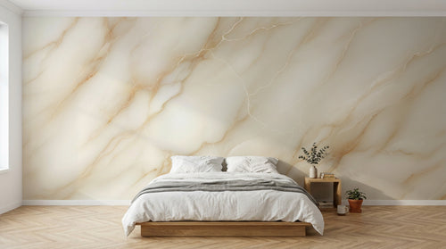 Design A0834 — Papier peint Marbre Blanc Classique - Collection 2 — Novomur