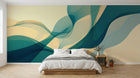 Design A0847 — Papier peint Art Abstrait Vagues et Lignes — Novomur