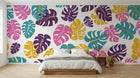 Design A0873 — Papier peint Palmier Tropical Pop Art Vif — Novomur