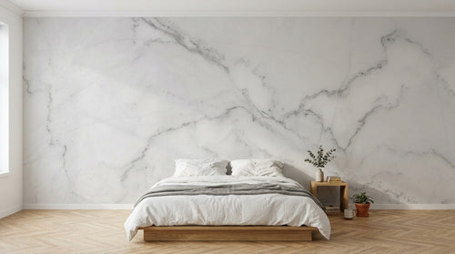 Design C0897 — Papier peint Marbre Blanc Classique - Collection 1 — Novomur