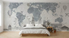 Design C0977 — Papier peint Carte du Monde — Novomur