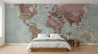 Design C0991 — Papier peint Carte du Monde — Novomur
