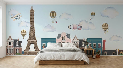 Design D0017 — Papier peint Architecture et Villes — Novomur
