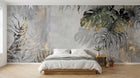 Design D0100 — Papier peint Palmier Tropical Doré Luxe - Collection 2 — Novomur