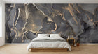 Design D0207 — Papier peint Marbre Noir et Or Luxe - Collection 2 — Novomur