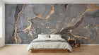 Design D0370 — Papier peint Marbre Noir et Or Luxe - Collection 2 — Novomur