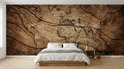 Design SD0142 — Papier peint Carte du Monde — Novomur