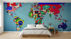 Design SD0368 — Papier peint Carte du Monde — Novomur