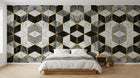 Design SD0409 — Papier peint Marbre Noir et Or Luxe - Collection 1 — Novomur