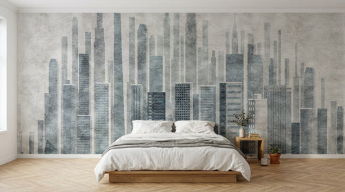 Design SK0046 — Papier peint Architecture et Villes — Novomur