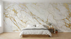 Design SK0136 — Papier peint Marbre Blanc Classique - Collection 2 — Novomur