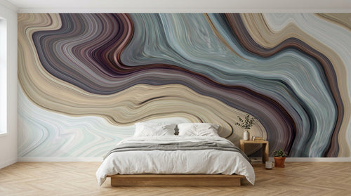 Design SK0757 — Papier peint Marbre Coloré - Collection 3 — Novomur