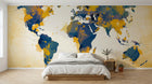 Design SK0872 — Papier peint Carte du Monde — Novomur
