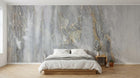 Design SL0251 — Papier peint Marbre gris beige veines dorees — Novomur
