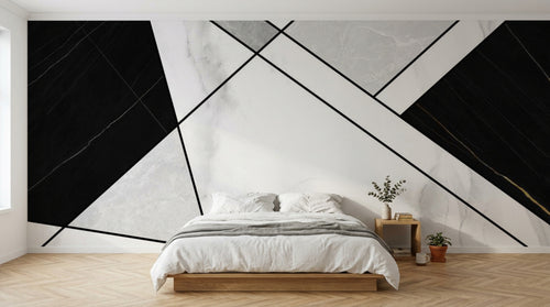 Design SL0404 — Papier peint Géométrique Triangles et Losanges - Collection 5 — Novomur