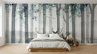 Design SL0588 — Papier peint Forêt Pins et Sapins - Collection 1 — Novomur